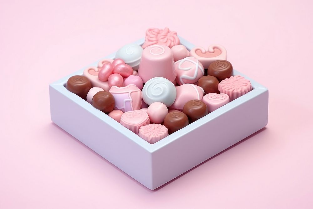 Confectionery chocolate dessert candy. AI generated Image by rawpixel.