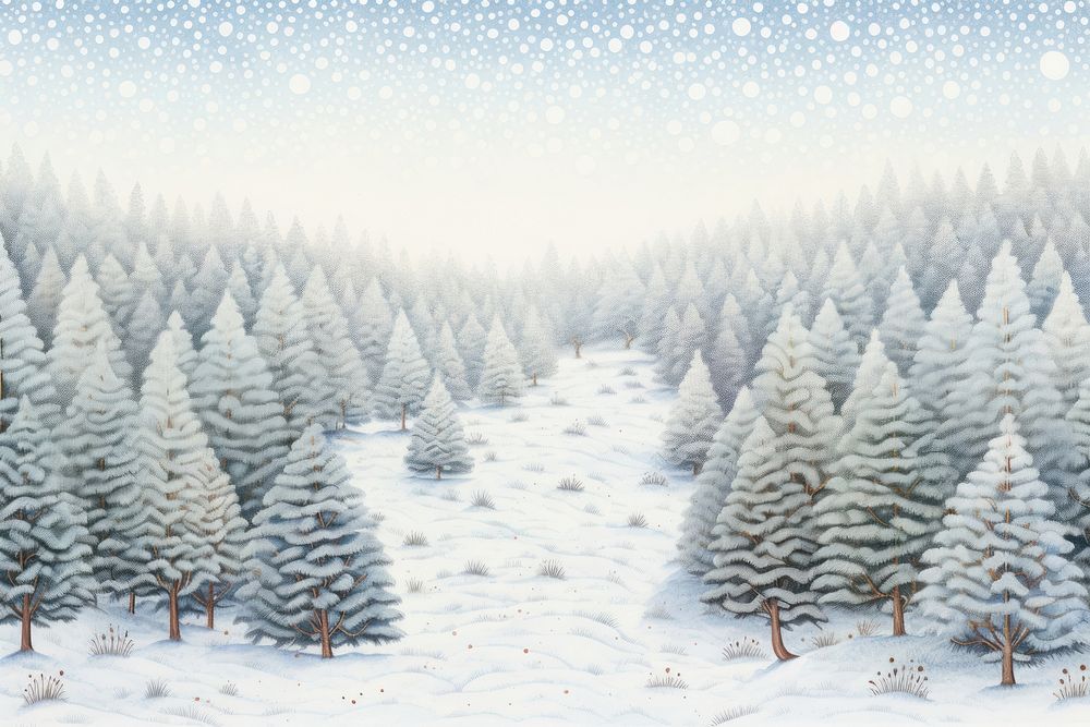 Christmas snow land landscape. AI generated Image by rawpixel.