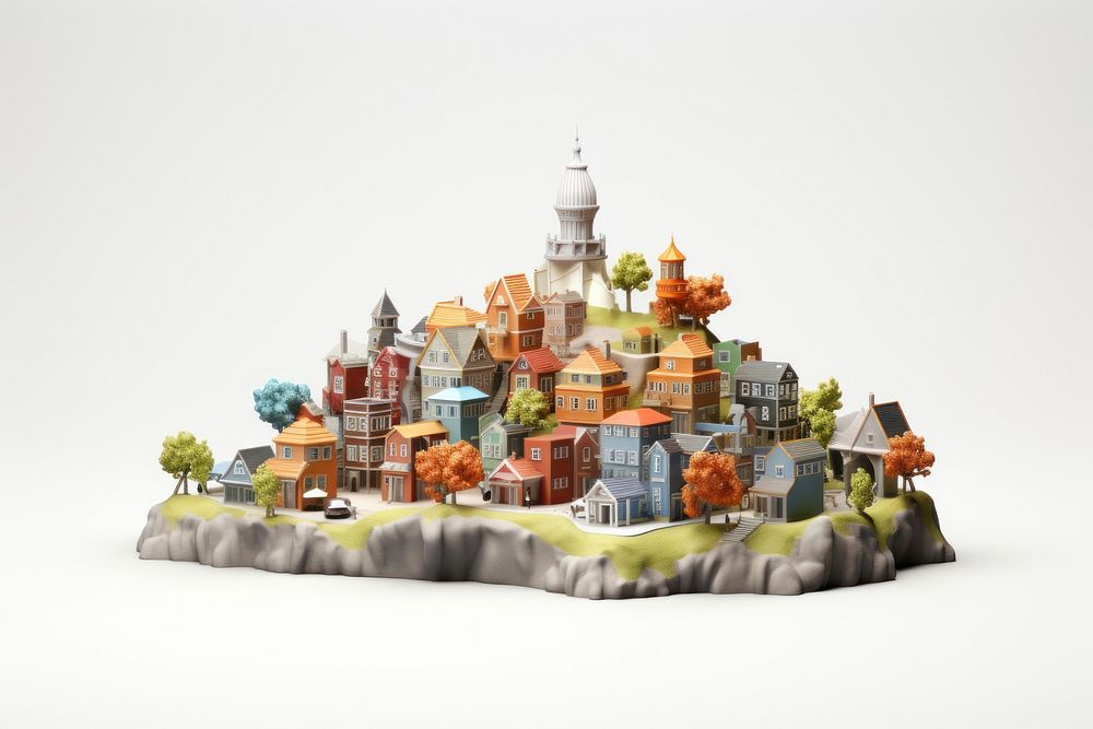 Community city art representation. AI generated Image by rawpixel.
