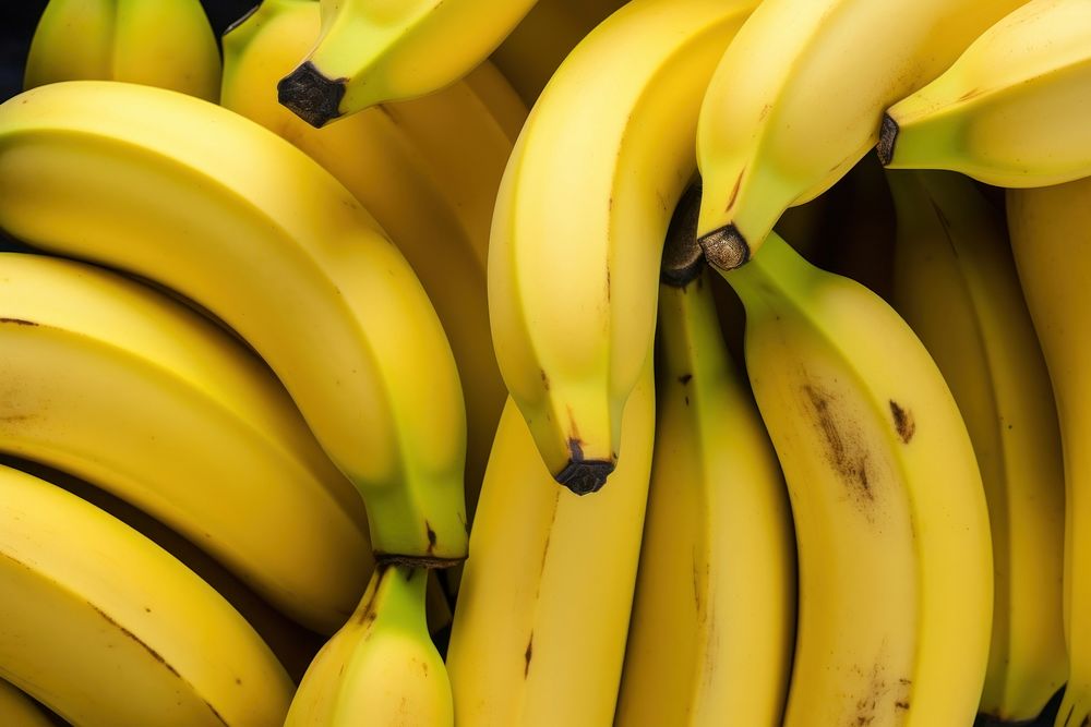 Bananas organic fruit bunch. AI generated Image by rawpixel.