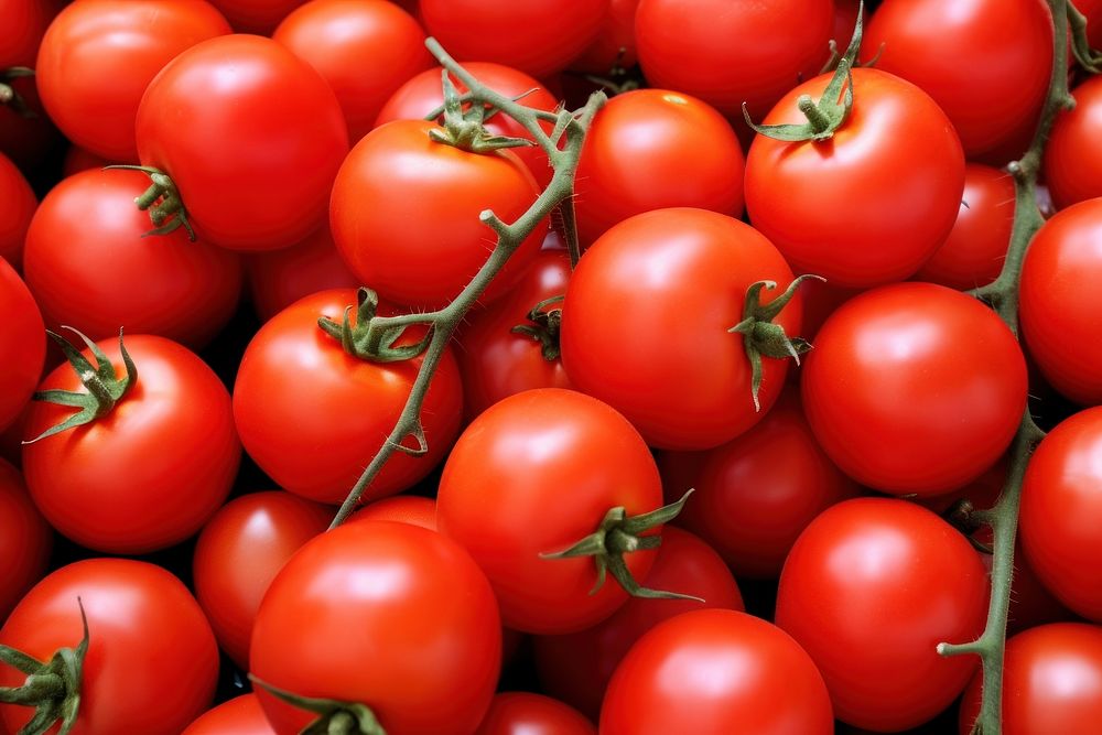 Red tomatoes vegetable organic plant. AI generated Image by rawpixel.