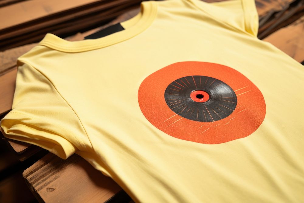 Yellow graphic tee t-shirt text clothing. AI generated Image by rawpixel.