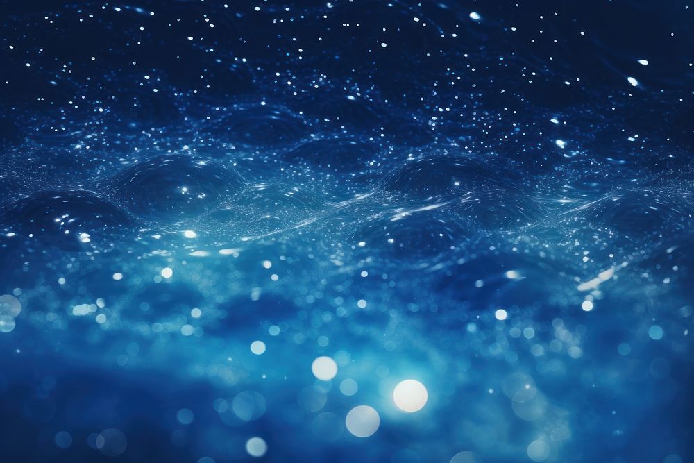 Sparkling sea waves blue backgrounds astronomy. AI generated Image by rawpixel.