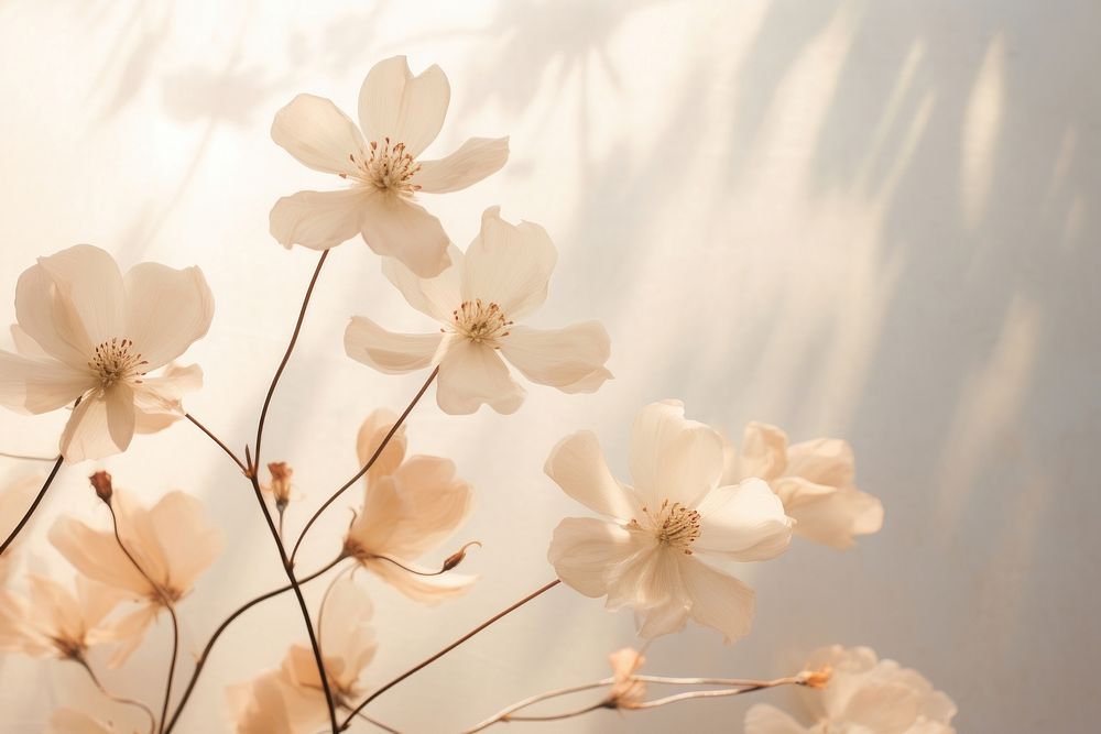 Flower sunlight outdoors blossom. AI generated Image by rawpixel.