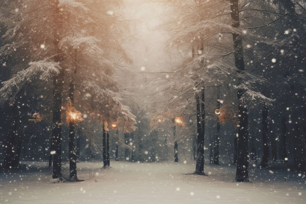 Snow backgrounds snowflake blizzard. AI generated Image by rawpixel.
