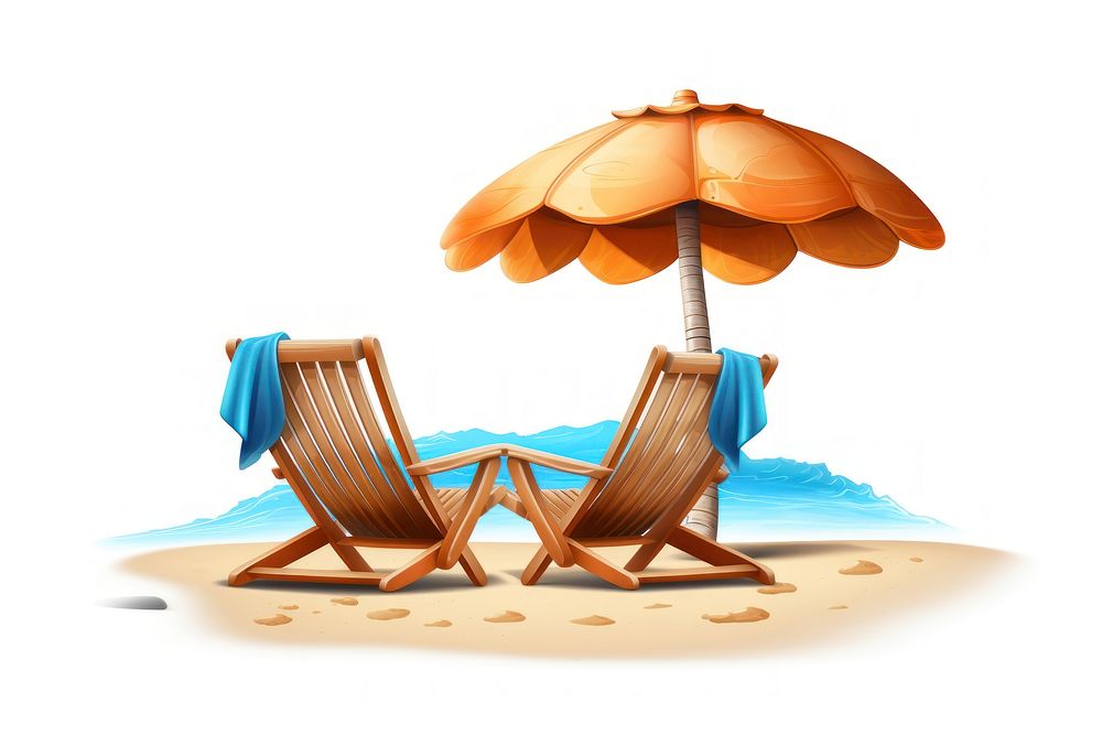 Beach icon furniture outdoors summer. AI generated Image by rawpixel.