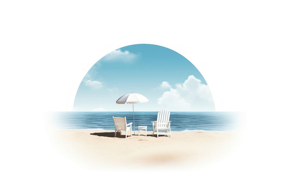 Beach icon outdoors summer nature. AI generated Image by rawpixel.