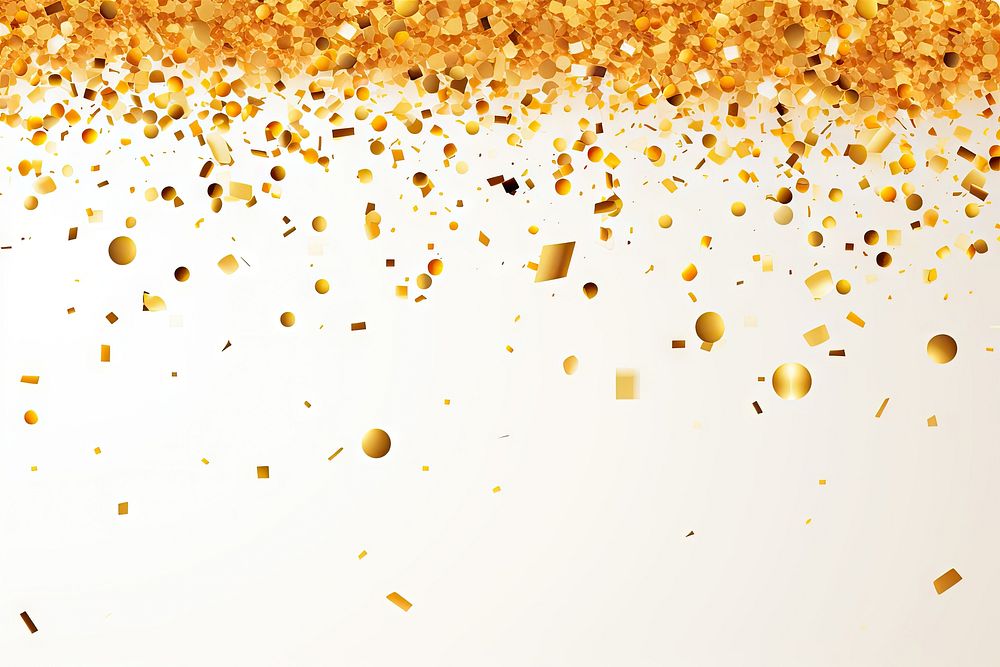 Gold confetti backgrounds celebration splattered. AI generated Image by rawpixel.