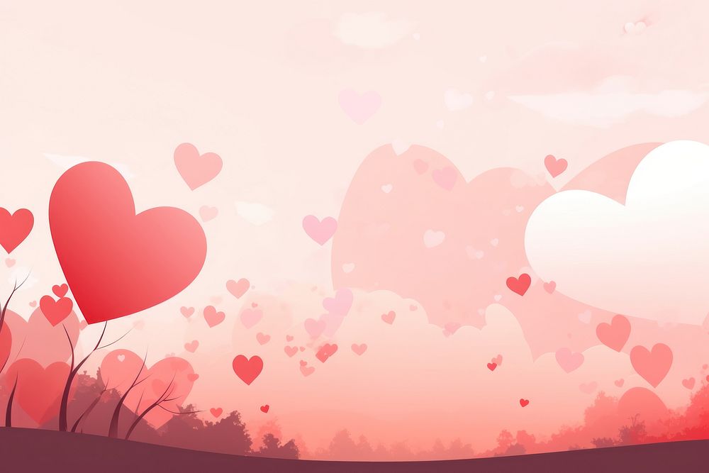 Valentine day background backgrounds tranquility landscape. AI generated Image by rawpixel.