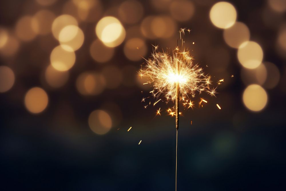 Fireworks sparkler outdoors nature. AI generated Image by rawpixel.