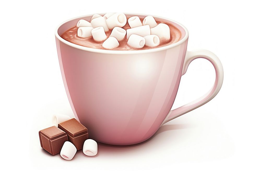 Hot chocolate mug dessert drink. AI generated Image by rawpixel.