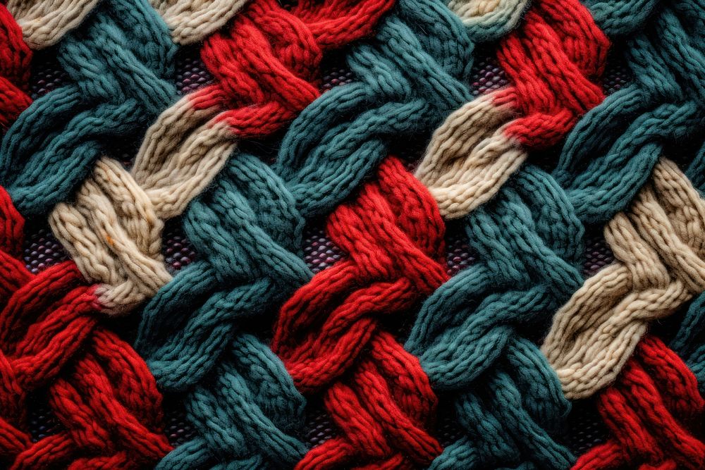 Christmas quilt textile knitted pattern. AI generated Image by rawpixel.