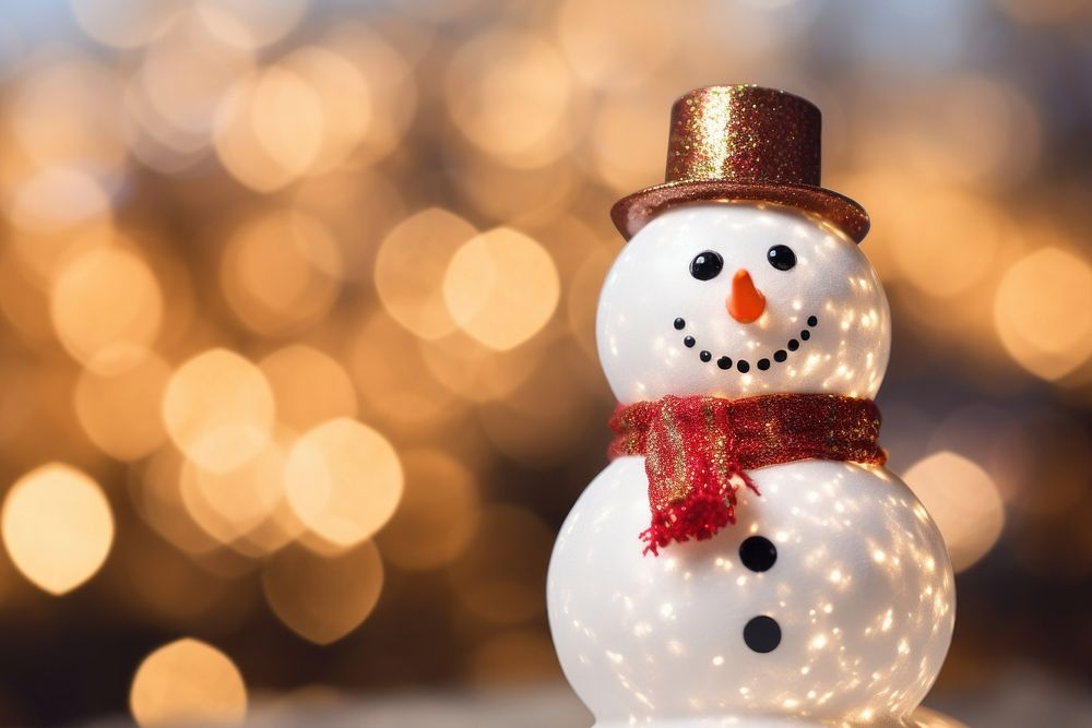 Christmas snowman outdoors winter representation. AI generated Image by rawpixel.