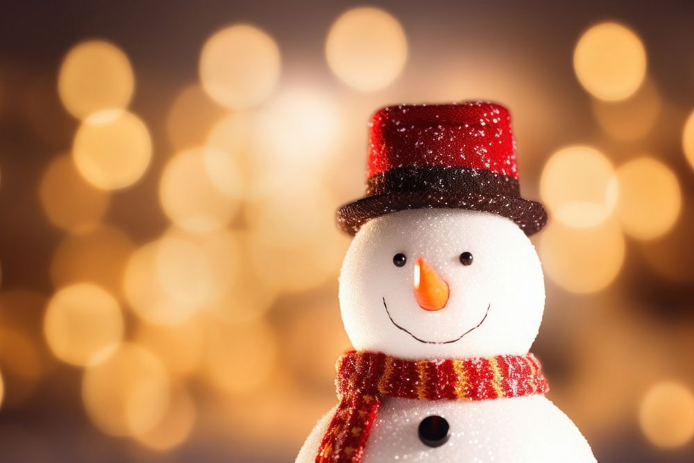 Christmas snowman winter red representation. AI generated Image by rawpixel.
