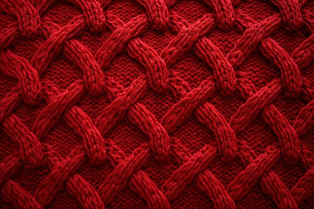 Knitted sweater textile red backgrounds. AI generated Image by rawpixel.