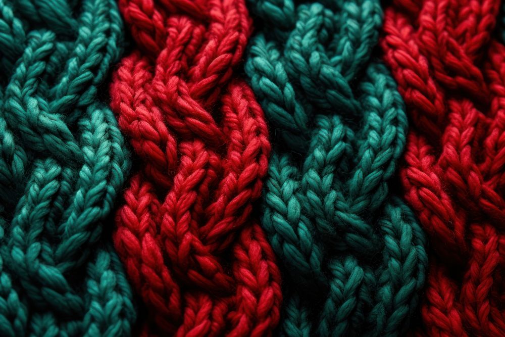 Knitted sweater textile pattern red. AI generated Image by rawpixel.