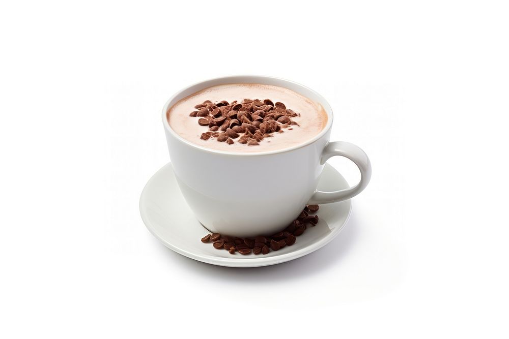 Homemade Hot Chocolate chocolate coffee saucer. AI generated Image by rawpixel.