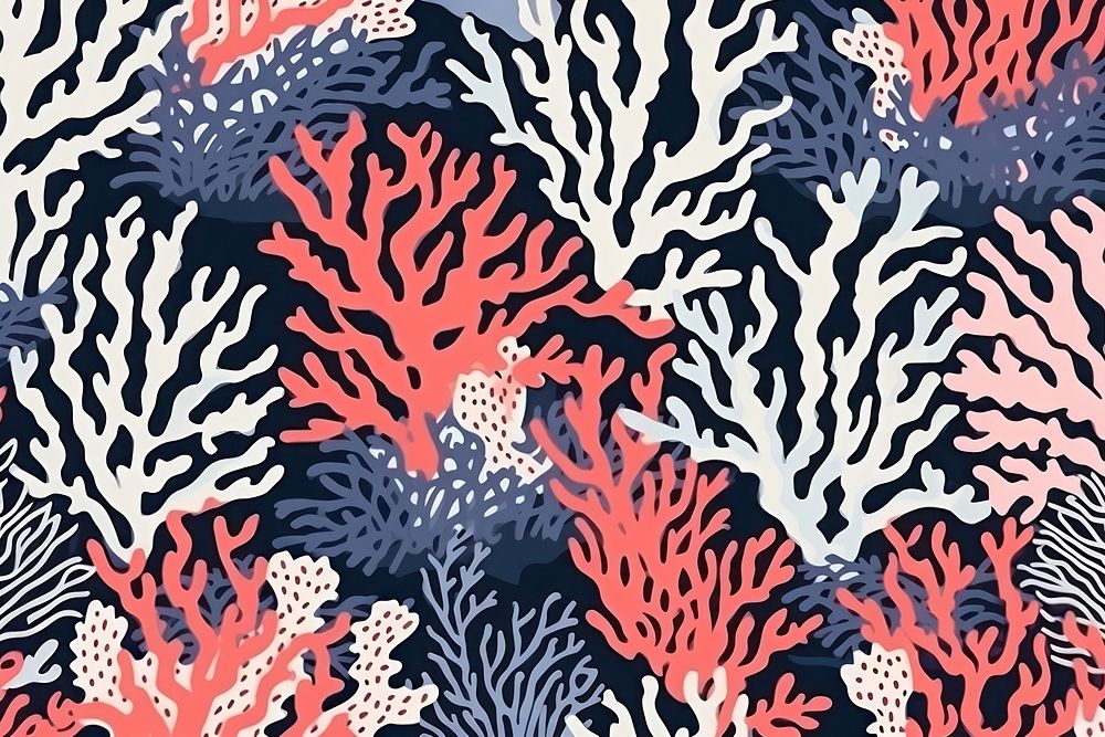 Coral ocean pattern outdoors nature. AI generated Image by rawpixel.