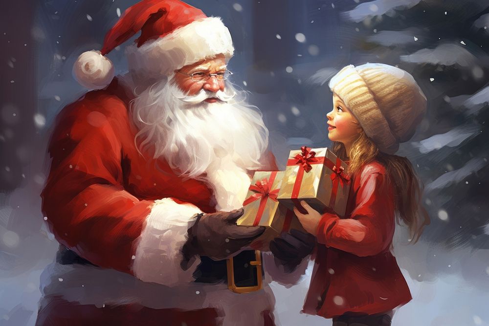 Santa Claus christmas adult child. AI generated Image by rawpixel.
