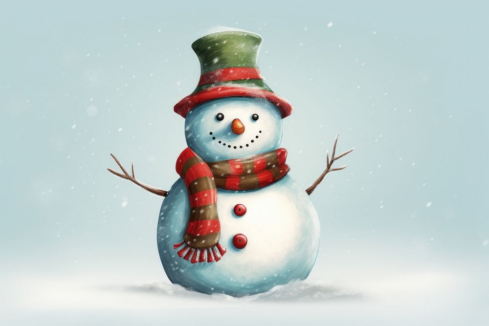Snowman christmas winter anthropomorphic. AI generated Image by rawpixel.