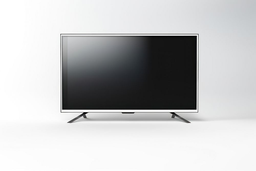 Led TV television screen white background. AI generated Image by rawpixel.