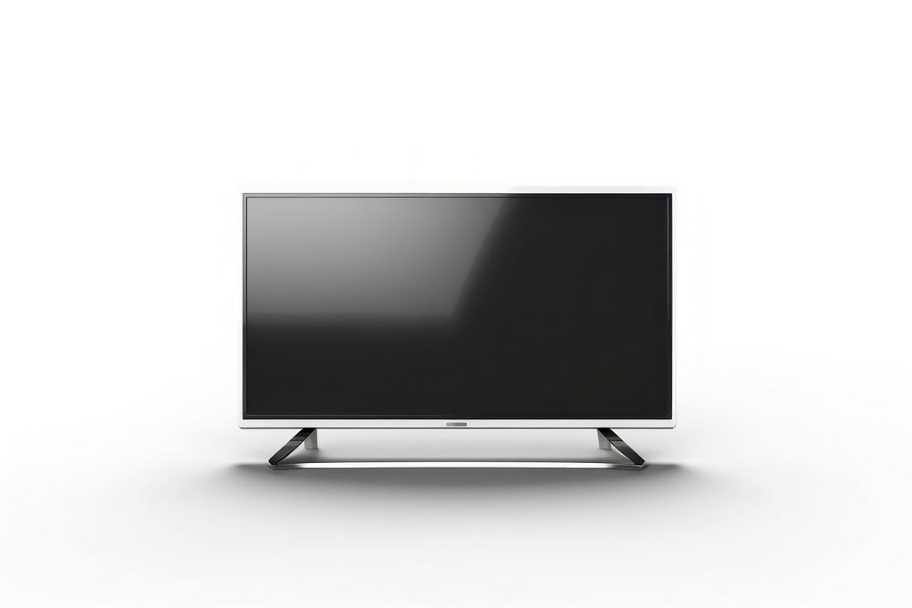 Led TV television screen white background. AI generated Image by rawpixel.