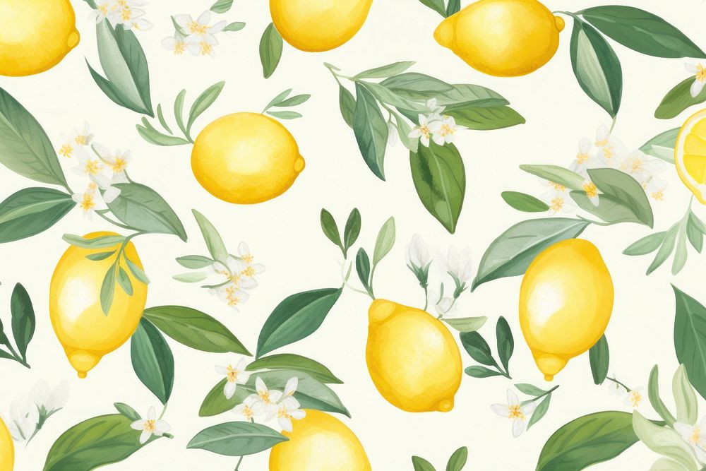 Lemon backgrounds wallpaper pattern. AI generated Image by rawpixel.