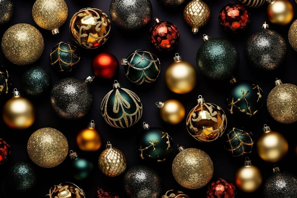 Christmas ornaments backgrounds jewelry illuminated. AI generated Image by rawpixel.