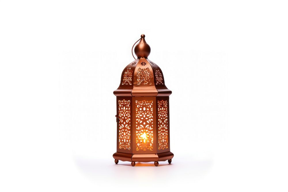 Marrakesh Lantern lantern lamp white background. AI generated Image by rawpixel.