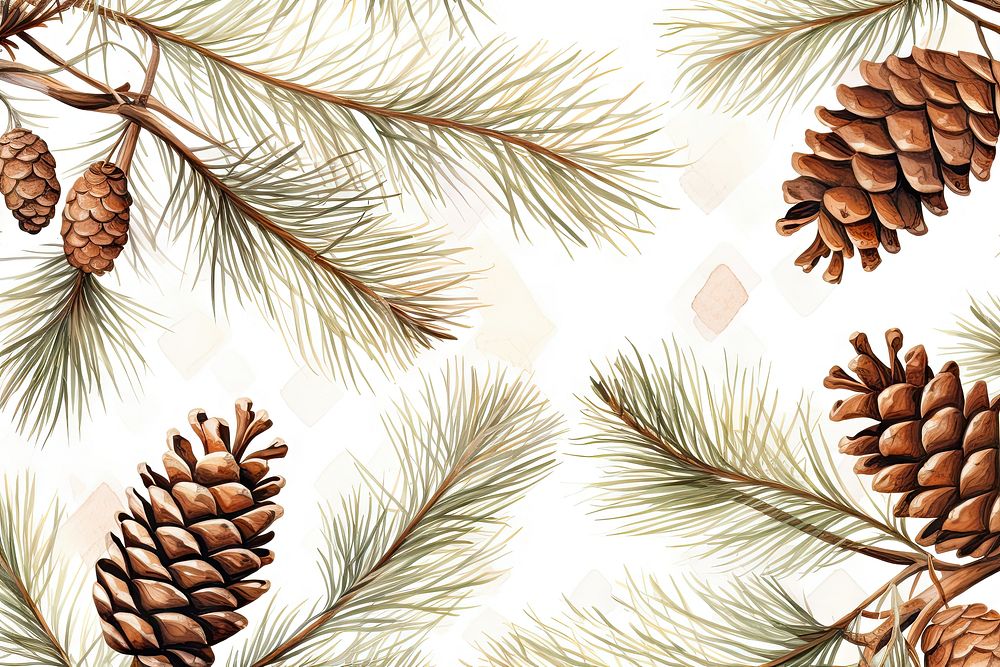 Pine pattern nature plant. AI generated Image by rawpixel.