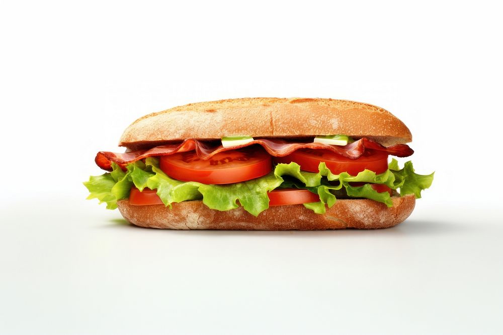 Sandwich sandwich food white background. AI generated Image by rawpixel.