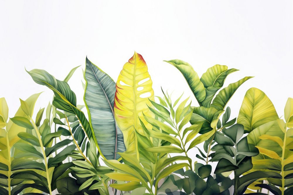 Tropical leaves tropics nature plant. AI generated Image by rawpixel.
