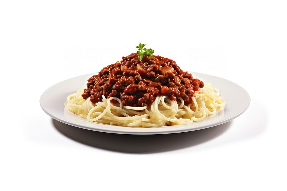 Spaghetti alla Bolognese spaghetti pasta plate. AI generated Image by rawpixel.