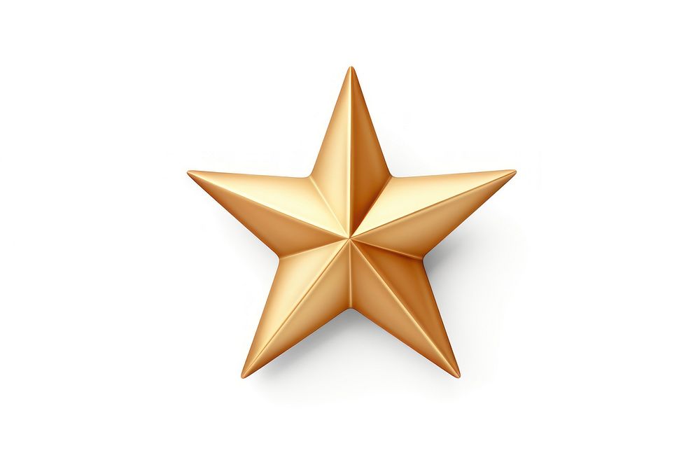 Star symbol white background simplicity. AI generated Image by rawpixel.