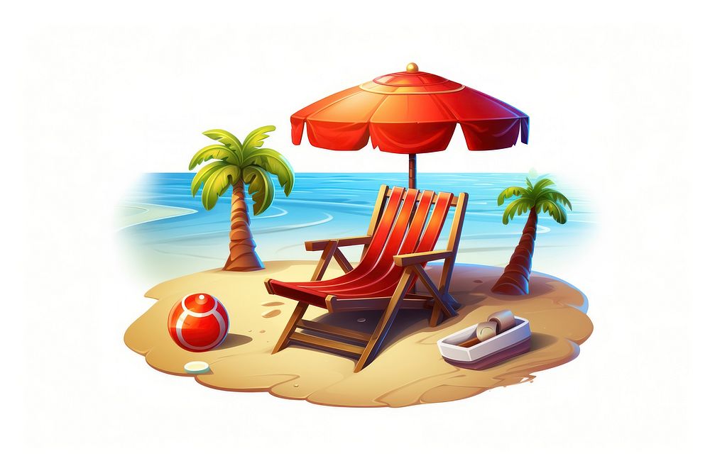 Summer beach icon furniture outdoors resort. AI generated Image by rawpixel.