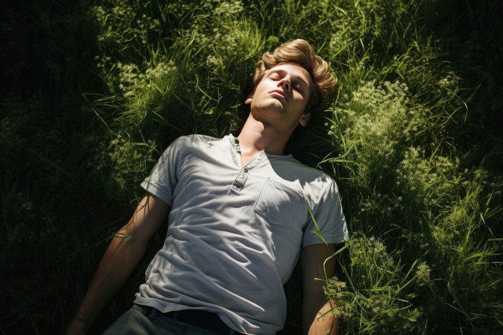 Grass photography portrait outdoors. AI generated Image by rawpixel.