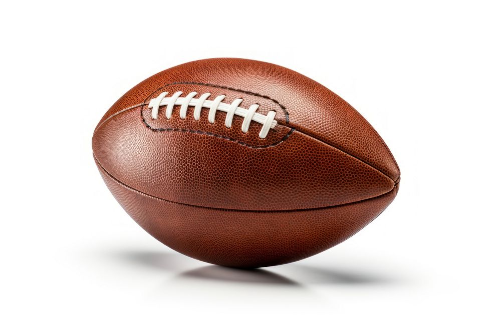 American football ball sports american football white background. AI generated Image by rawpixel.