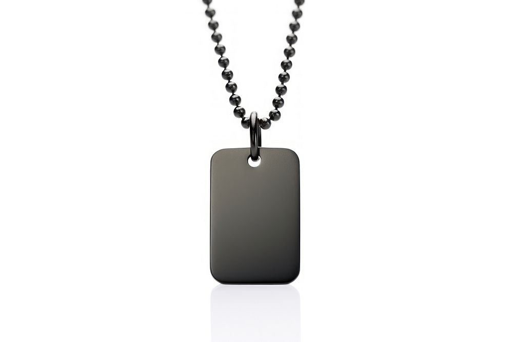 Dog tag necklace jewelry pendant locket. AI generated Image by rawpixel.