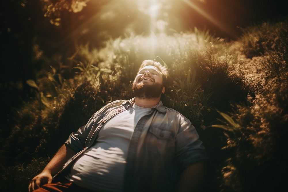 Photography sunlight portrait outdoors. AI generated Image by rawpixel.