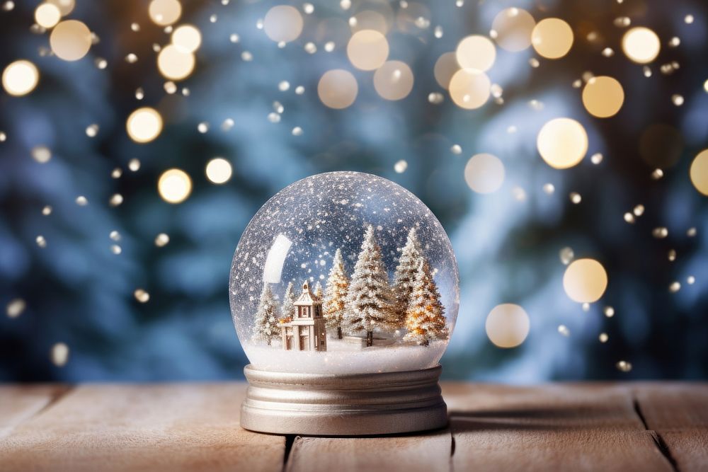 Snow globe light christmas lighting. | Premium Photo - rawpixel