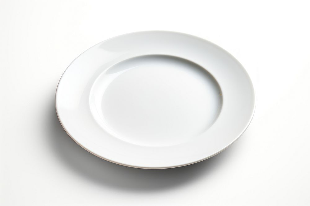 Empty white plate porcelain platter saucer. AI generated Image by rawpixel.