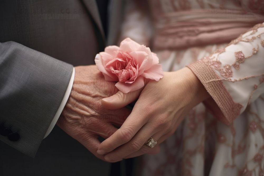 Hands holding jewelry romance flower. AI generated Image by rawpixel.