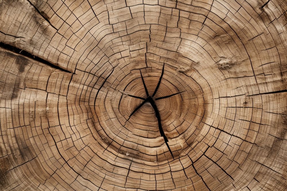 Oak annual ring wood backgrounds lumber. AI generated Image by rawpixel.