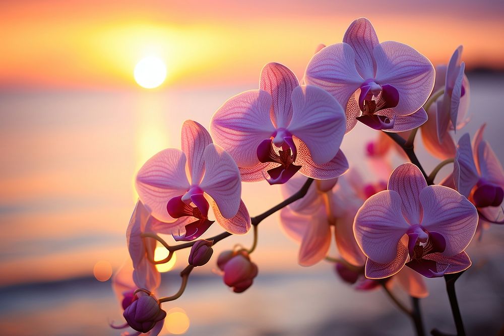 Orchid nature flower outdoors. AI generated Image by rawpixel.