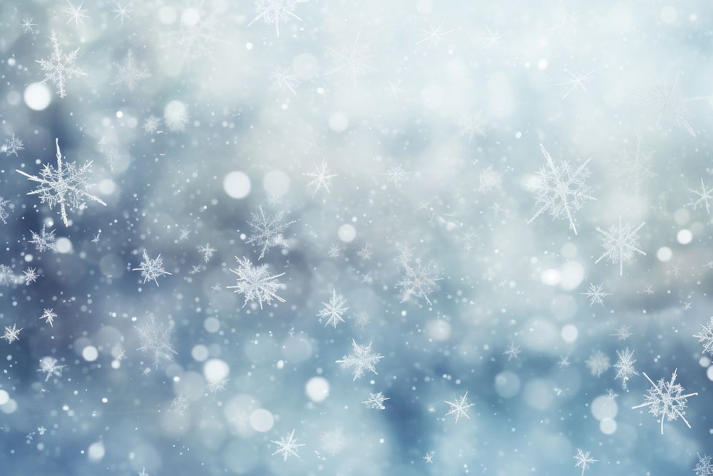Snowflakes backgrounds winter nature. AI generated Image by rawpixel.