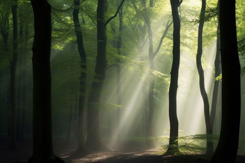 Landscape light tree sunlight. AI generated Image by rawpixel.