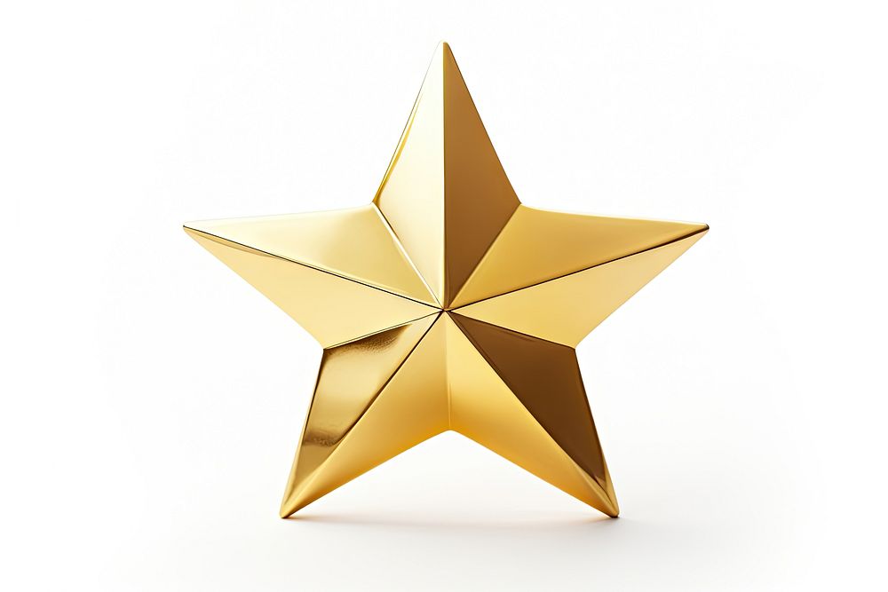 Golden star christmas symbol shiny. AI generated Image by rawpixel.