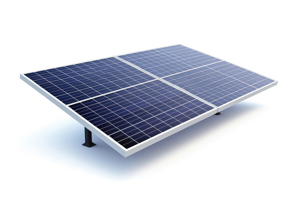 Solar panels white background solar panels electricity. AI generated Image by rawpixel.