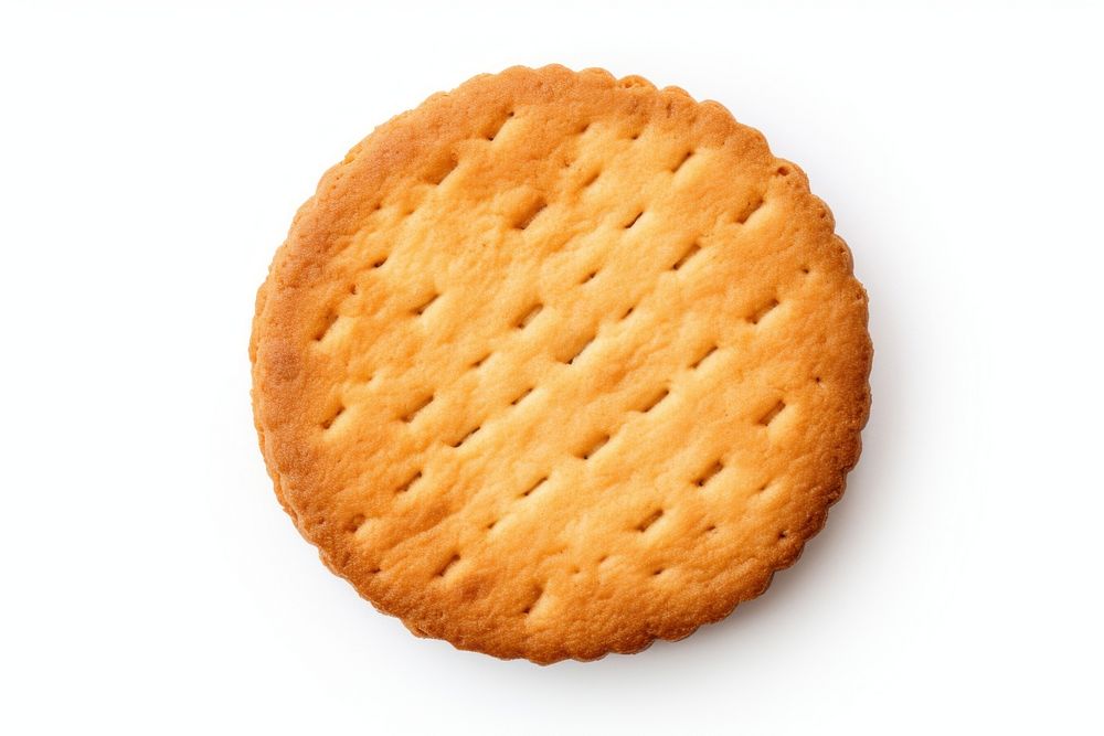 Biscuit bread food white background. AI generated Image by rawpixel.