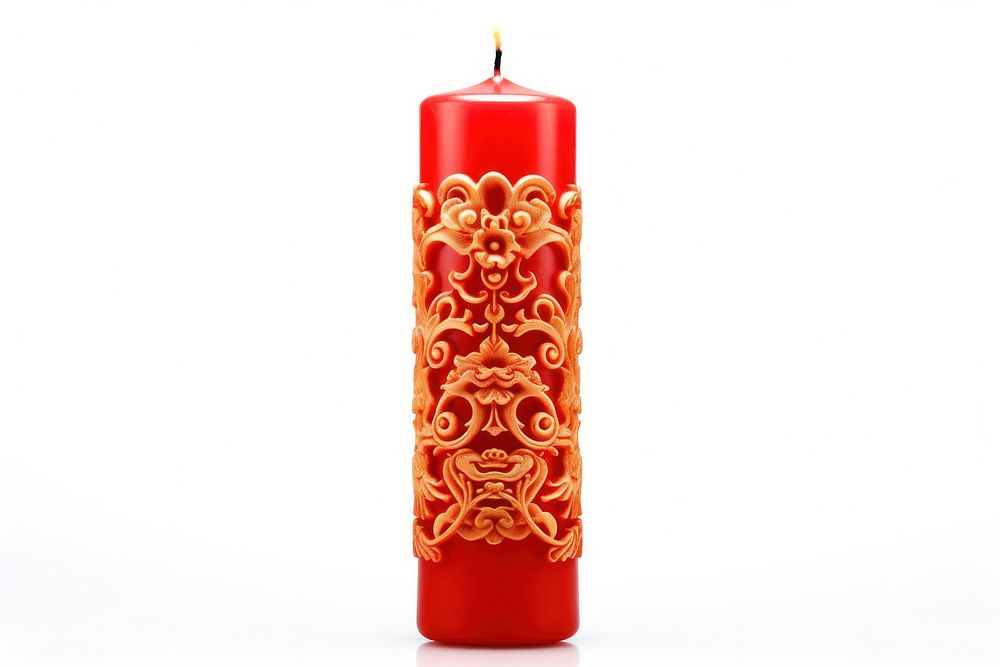 Chinese candle white background spirituality celebration. AI generated Image by rawpixel.